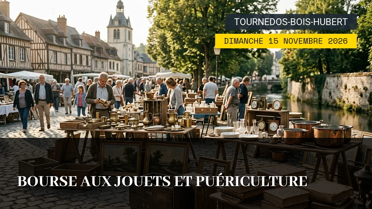 Affiche de l'événement : Bourse aux Jouets et Puériculture – Dimanche 15 Novembre 2026