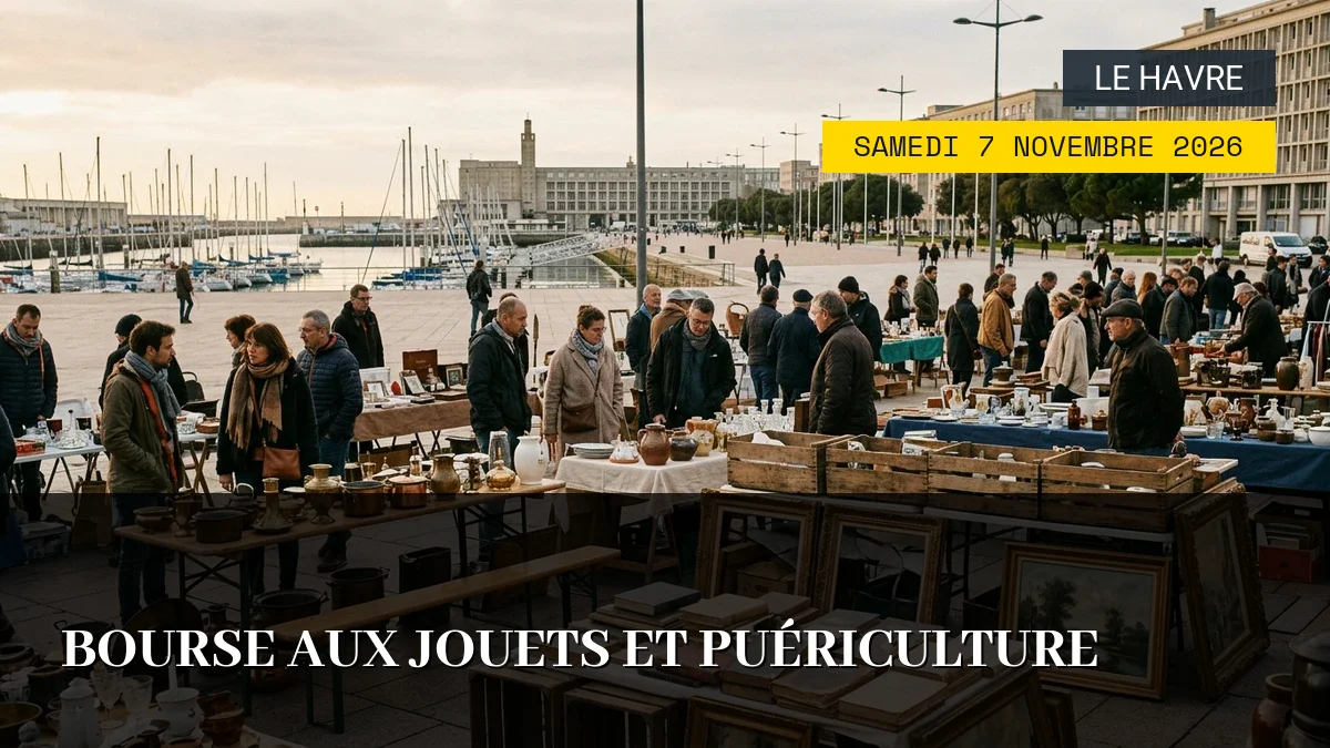 Affiche de l'événement : Bourse aux Jouets et Puériculture – Samedi 7 Novembre 2026