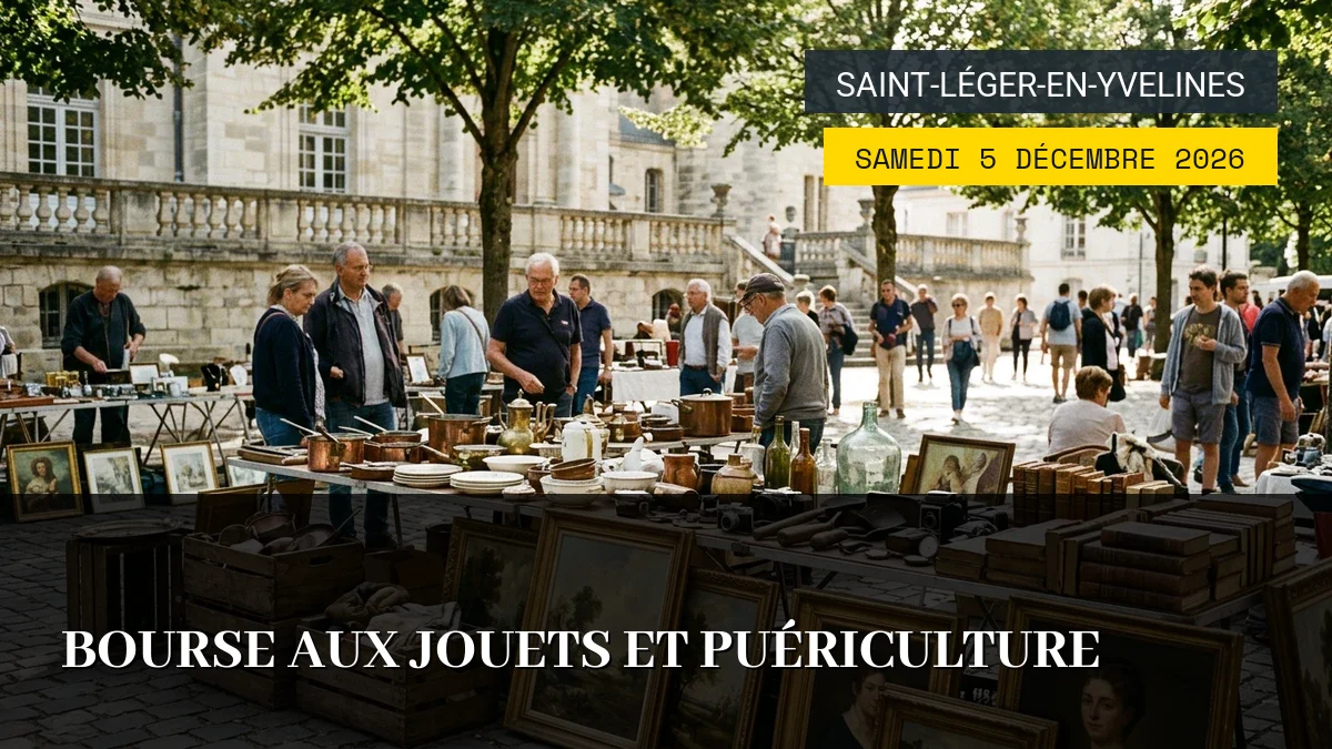 Affiche de l'événement : Bourse aux Jouets et Puériculture – Samedi 5 Décembre 2026