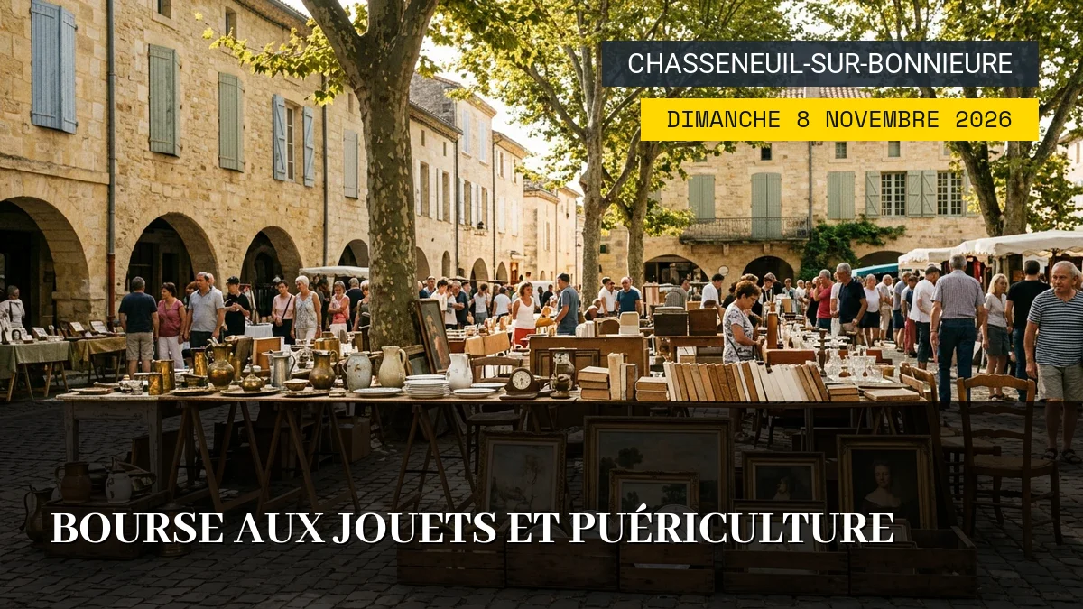 Affiche de l'événement : Bourse aux Jouets et Puériculture – Dimanche 8 Novembre 2026