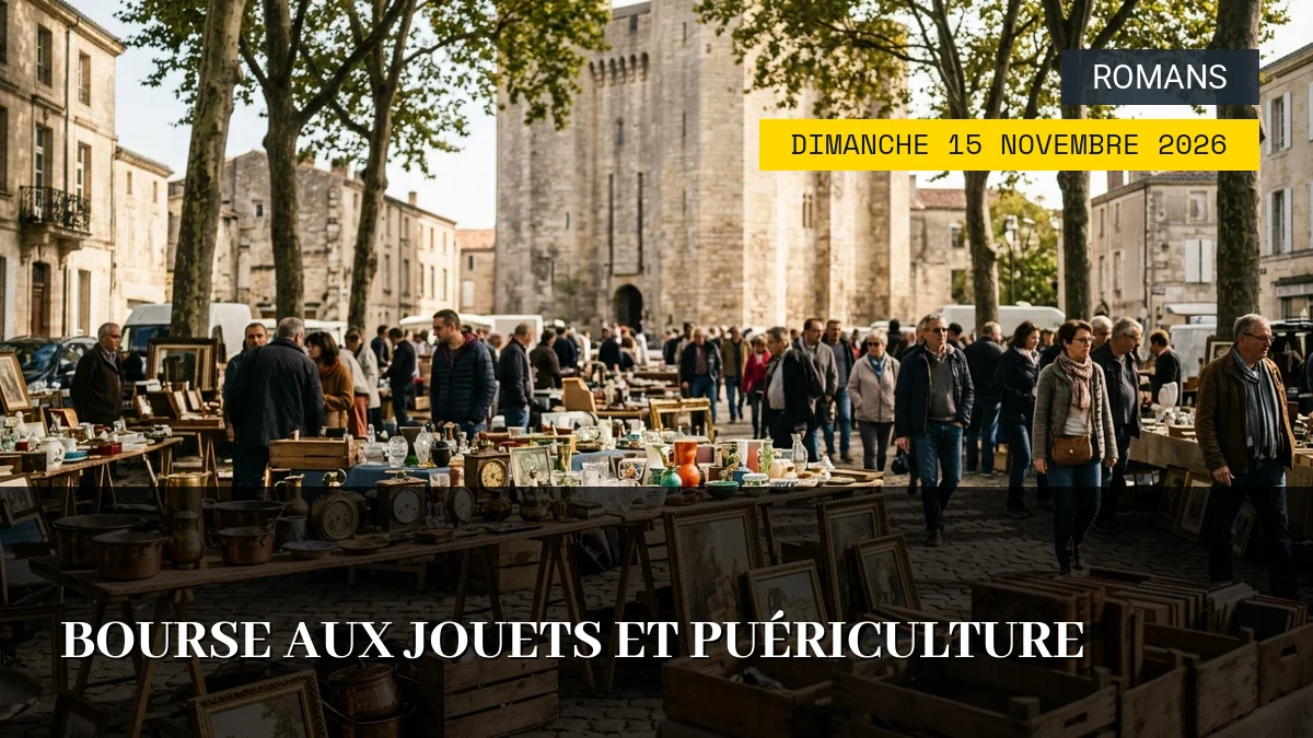 Affiche de l'événement : Bourse aux jouets et puériculture – Dimanche 15 Novembre 2026