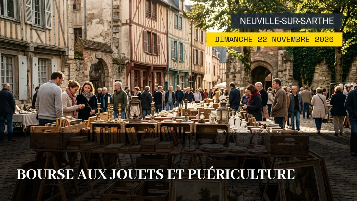 Affiche de l'événement : Bourse aux Jouets et Puériculture – Dimanche 22 Novembre 2026