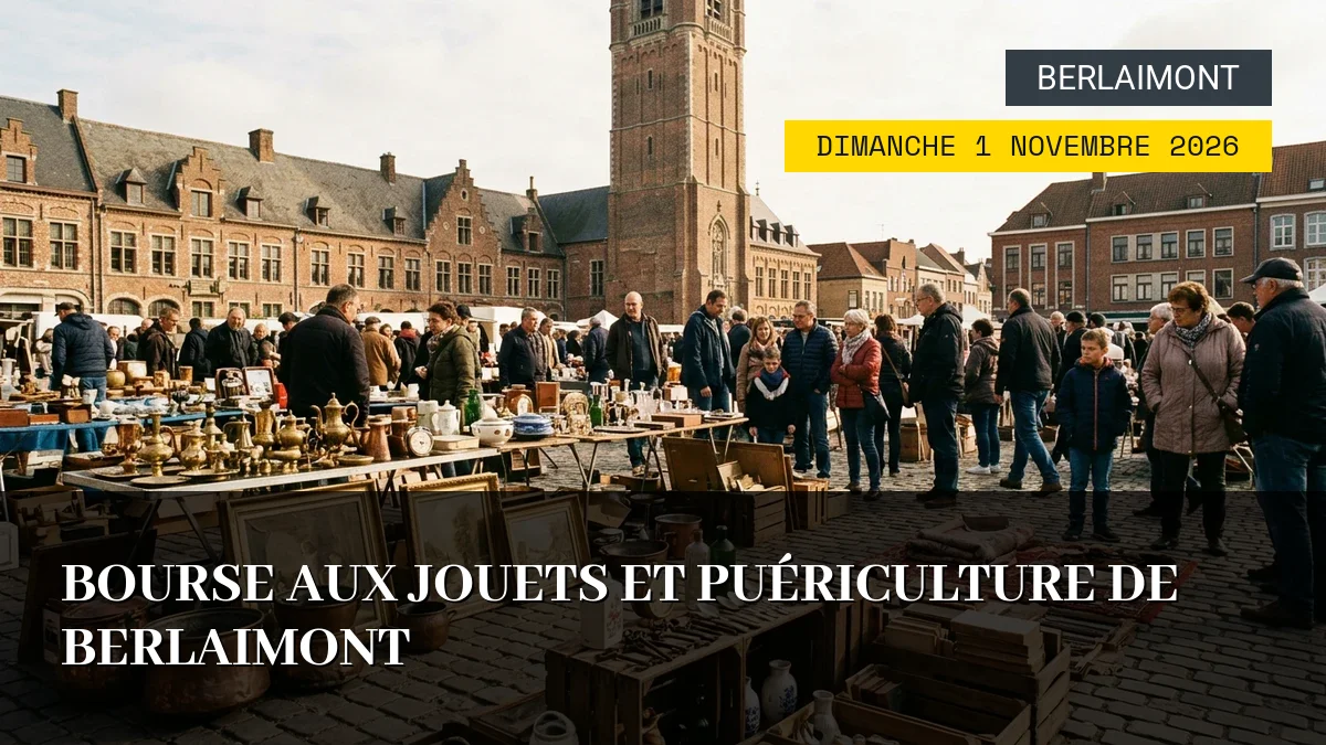 Affiche de l'événement : Bourse aux jouets et puériculture de Berlaimont – Dimanche 1 Novembre 2026