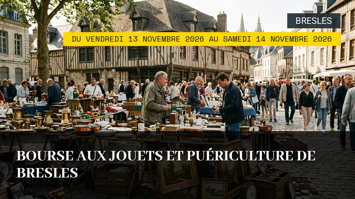 Affiche de l'événement : Bourse aux jouets et puériculture de Bresles – Du Vendredi 13 Novembre 2026 au Samedi 14 Novembre 2026