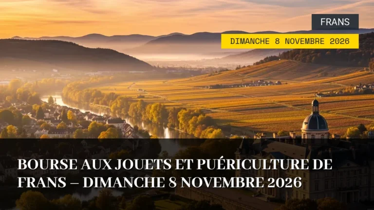 Bourse aux Jouets et Puériculture de Frans – Dimanche 8 Novembre 2026