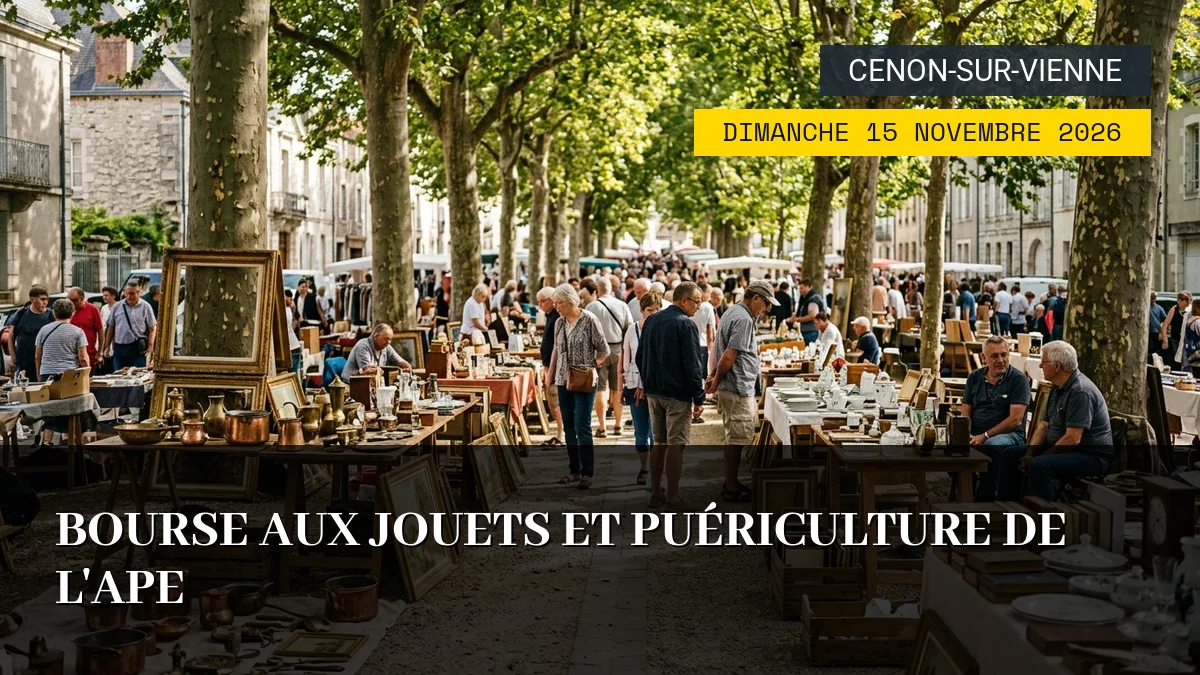 Affiche de l'événement : Bourse aux Jouets et Puériculture de l&rsquo;APE – Dimanche 15 Novembre 2026