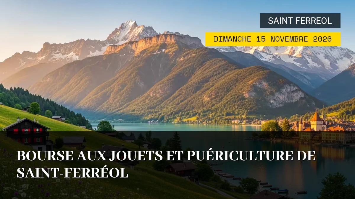 Affiche de l'événement : Bourse aux Jouets et Puériculture de Saint-Ferréol – Dimanche 15 Novembre 2026