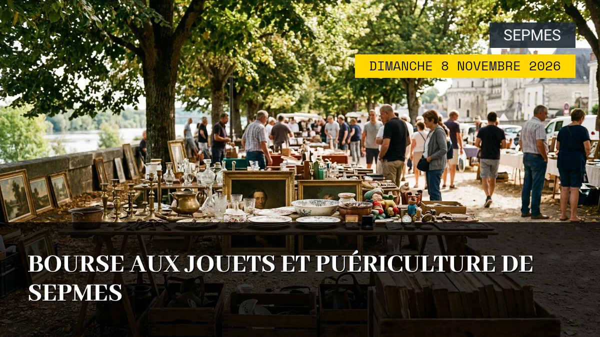 Affiche de l'événement : Bourse aux jouets et puériculture de Sepmes – Dimanche 8 Novembre 2026