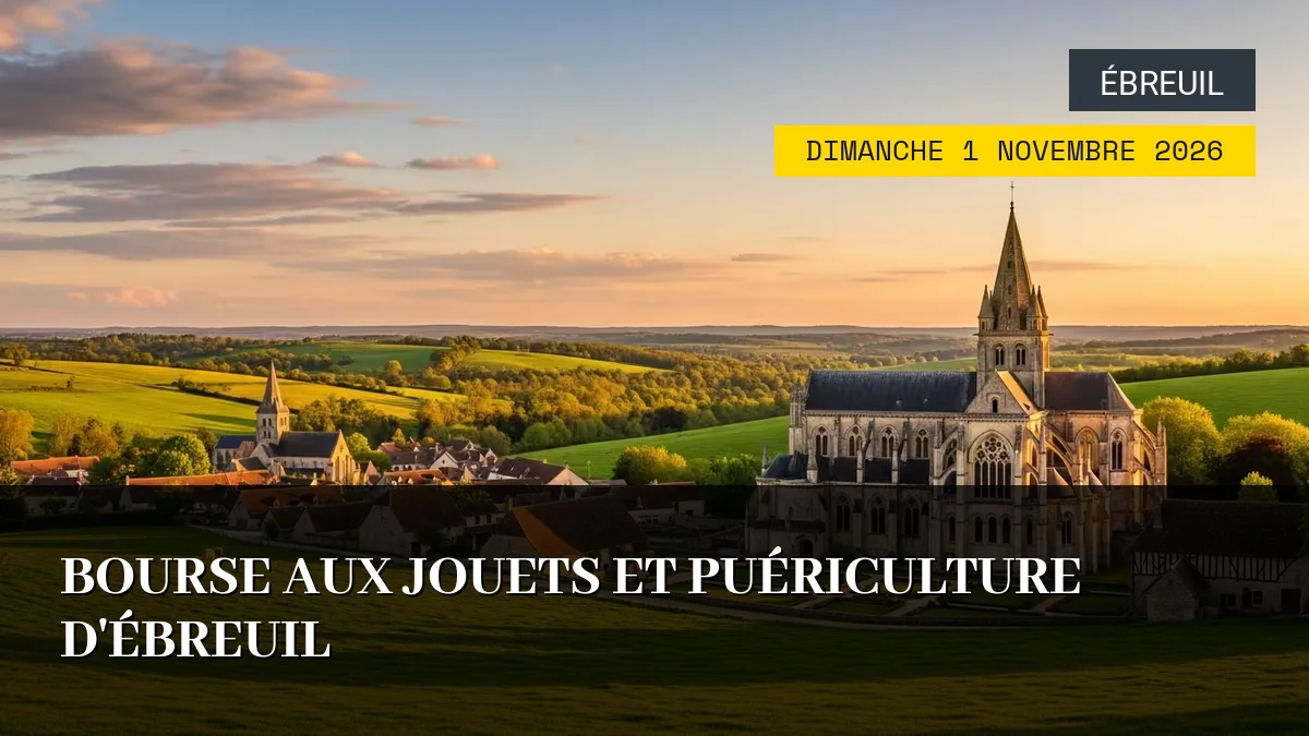 Affiche de l'événement : Bourse aux Jouets et Puériculture d&rsquo;Ébreuil – Dimanche 1 Novembre 2026