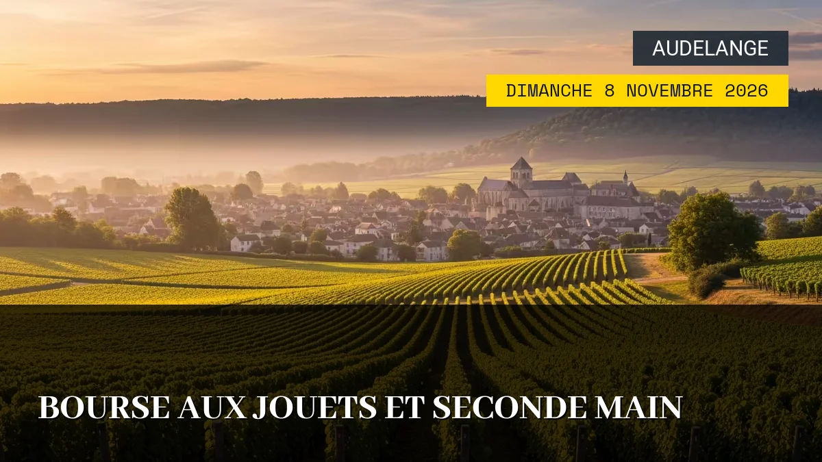 Affiche de l'événement : Bourse aux Jouets et Seconde Main – Dimanche 8 Novembre 2026