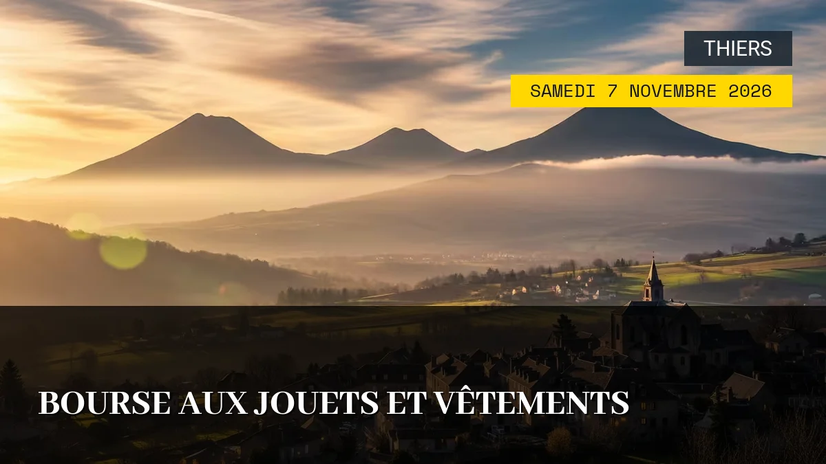 Affiche de l'événement : Bourse aux Jouets et Vêtements – Samedi 7 Novembre 2026