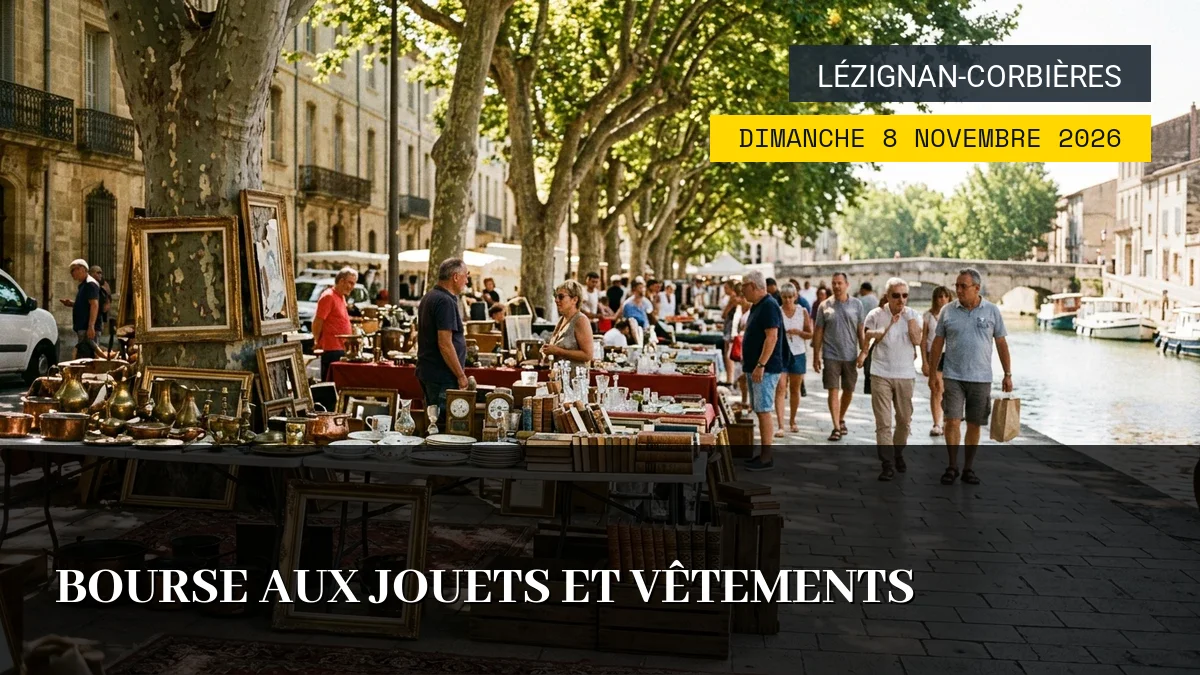 Affiche de l'événement : Bourse aux Jouets et Vêtements – Dimanche 8 Novembre 2026