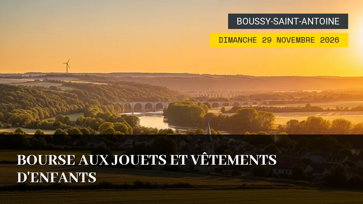 Affiche de l'événement : Bourse aux Jouets et Vêtements d&rsquo;Enfants – Dimanche 29 Novembre 2026