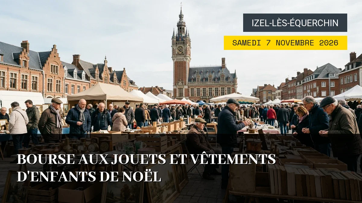 Affiche de l'événement : Bourse aux Jouets et Vêtements d&rsquo;Enfants de Noël – Samedi 7 Novembre 2026