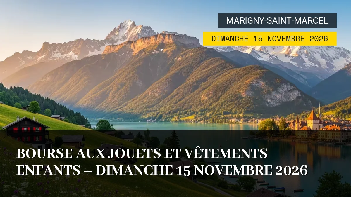 Affiche de l'événement : Bourse aux Jouets et Vêtements Enfants – Dimanche 15 Novembre 2026