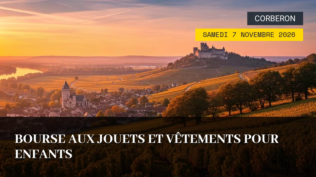 Affiche de l'événement : Bourse aux Jouets et Vêtements pour Enfants – Samedi 7 Novembre 2026