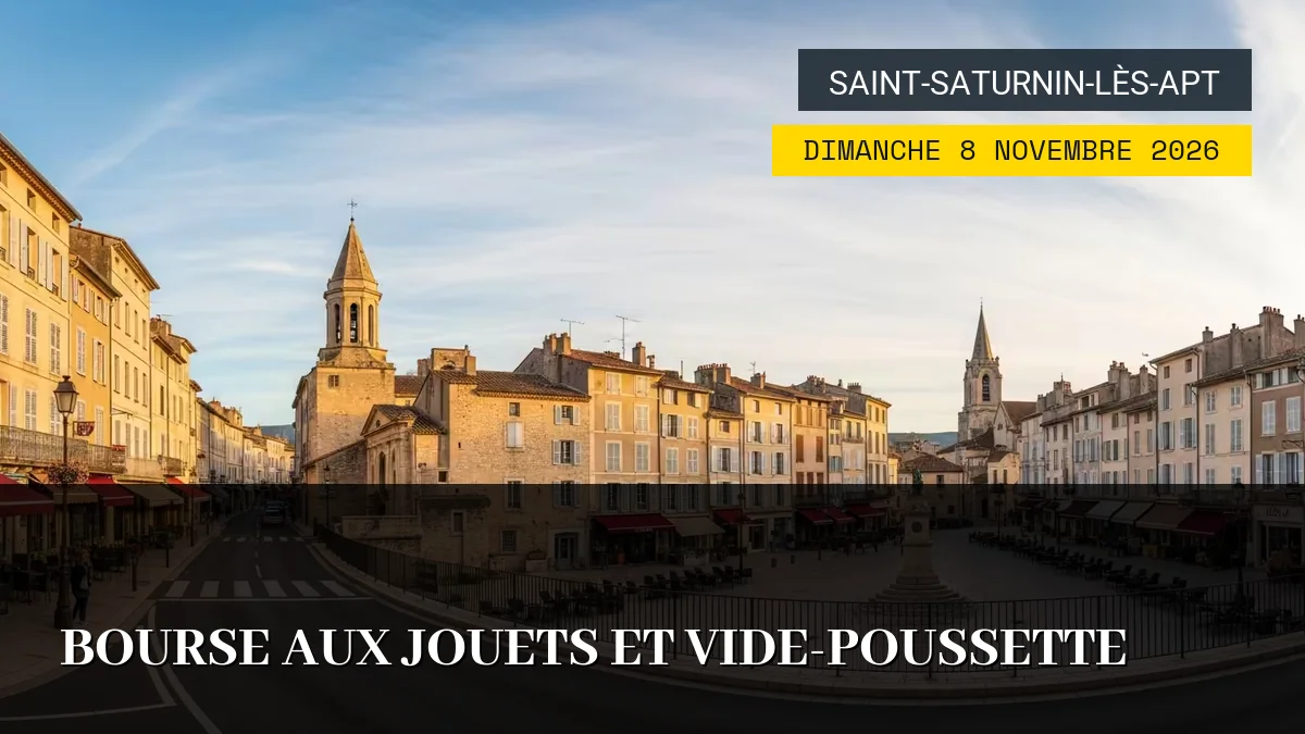 Affiche de l'événement : Bourse aux Jouets et Vide-Poussette – Dimanche 8 Novembre 2026