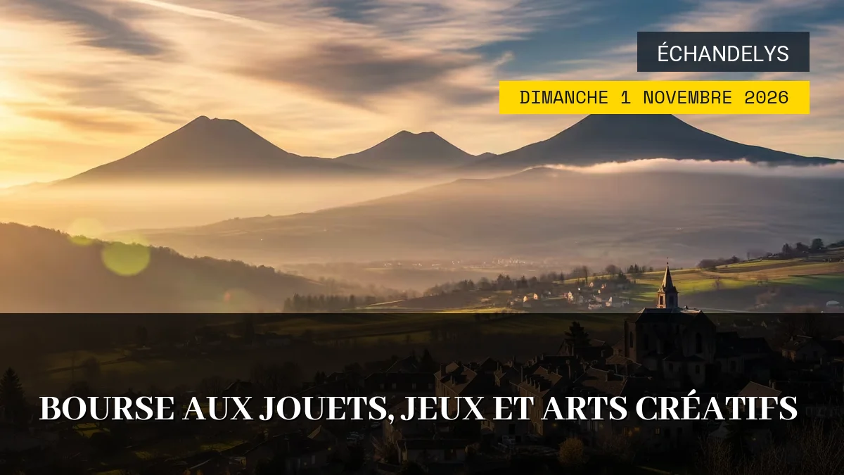 Affiche de l'événement : Bourse aux Jouets, Jeux et Arts Créatifs – Dimanche 1 Novembre 2026