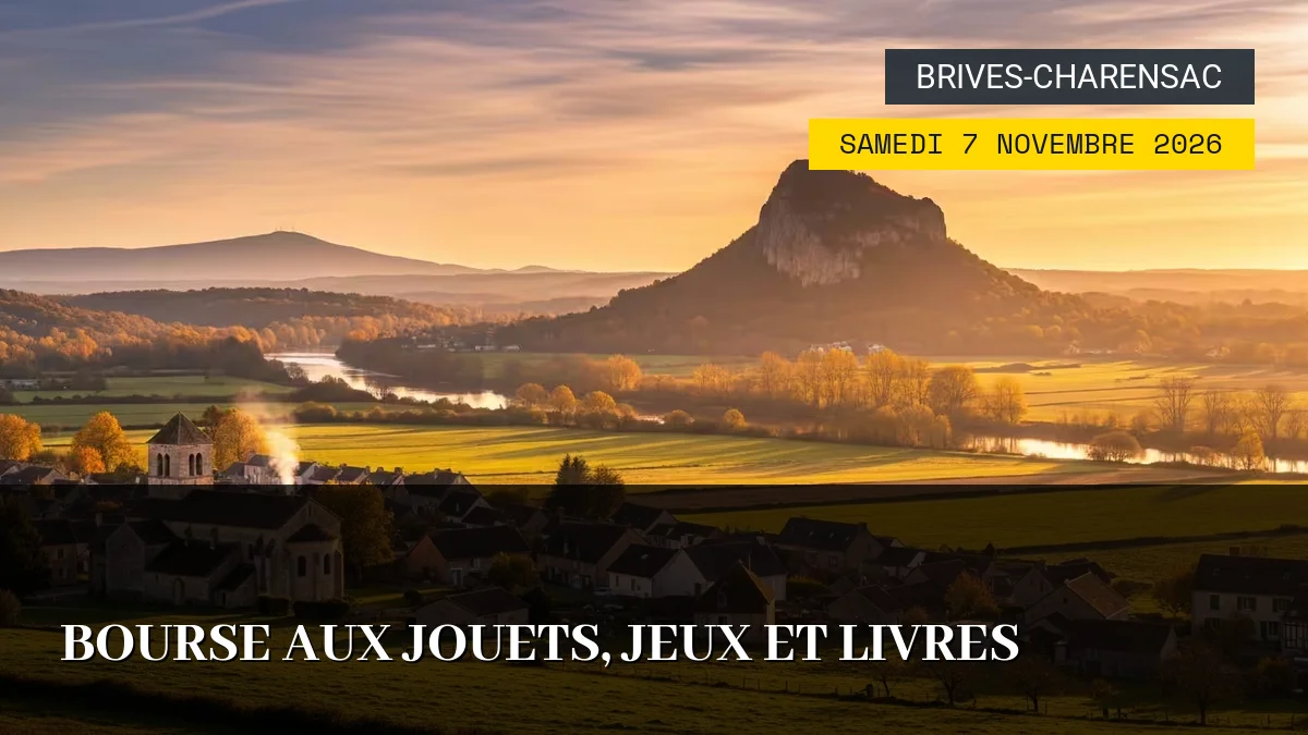 Affiche de l'événement : Bourse aux jouets, jeux et livres – Samedi 7 Novembre 2026