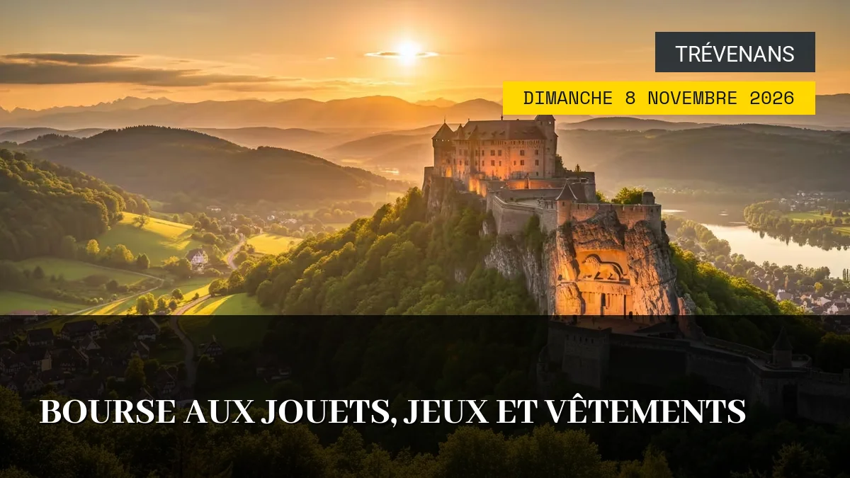 Affiche de l'événement : Bourse aux Jouets, Jeux et Vêtements – Dimanche 8 Novembre 2026