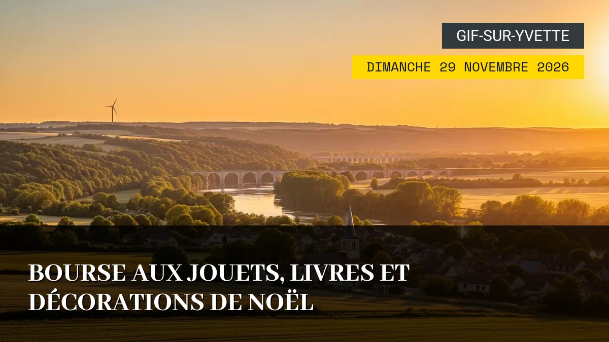 Affiche de l'événement : Bourse aux Jouets, Livres et Décorations de Noël – Dimanche 29 Novembre 2026