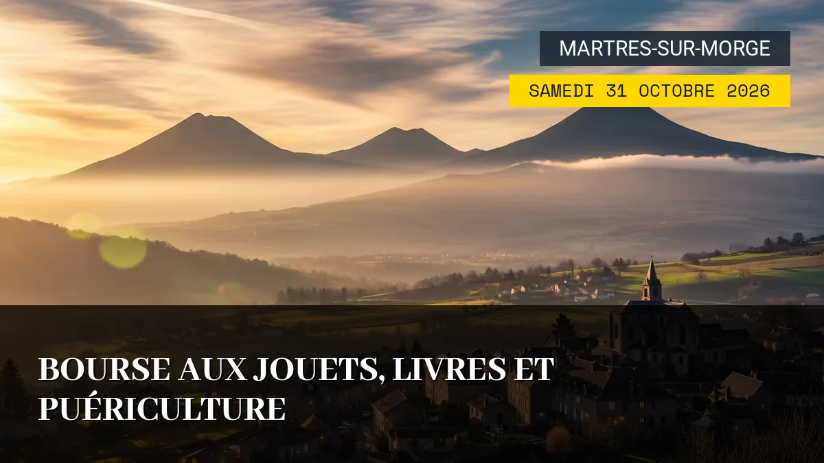 Affiche de l'événement : Bourse aux Jouets, Livres et Puériculture – Samedi 31 Octobre 2026