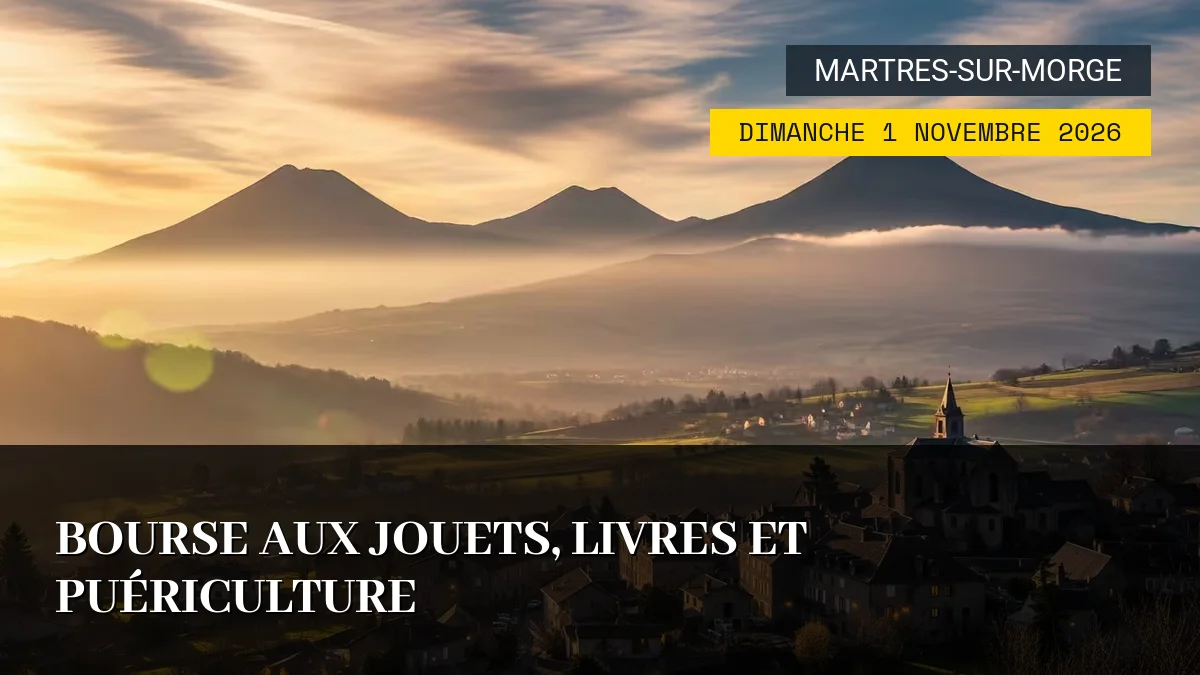 Affiche de l'événement : Bourse aux Jouets, Livres et Puériculture – Dimanche 1 Novembre 2026