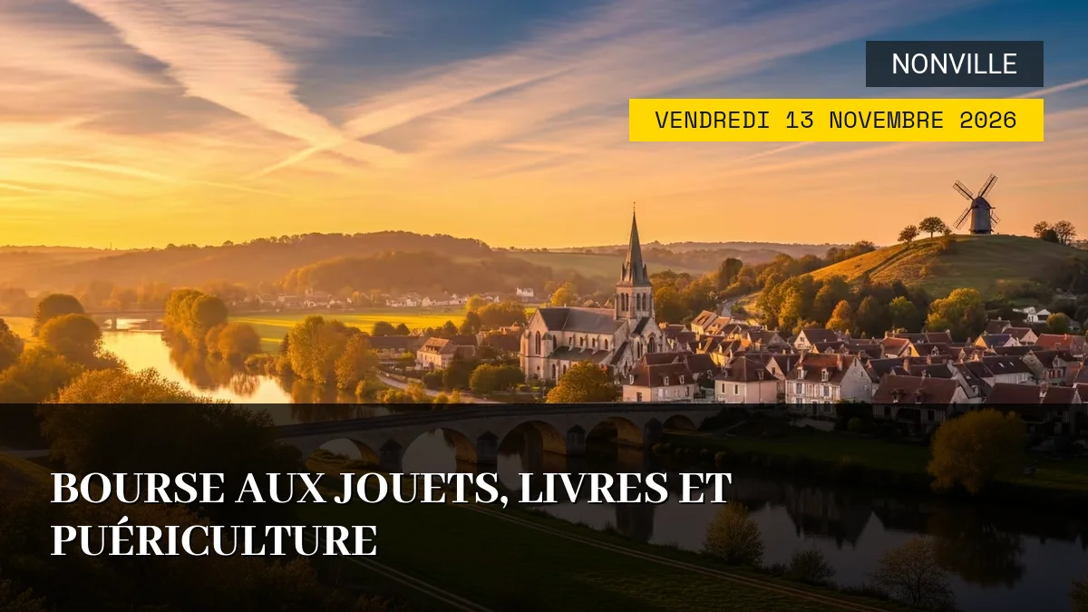 Affiche de l'événement : Bourse aux Jouets, Livres et Puériculture – Vendredi 13 Novembre 2026