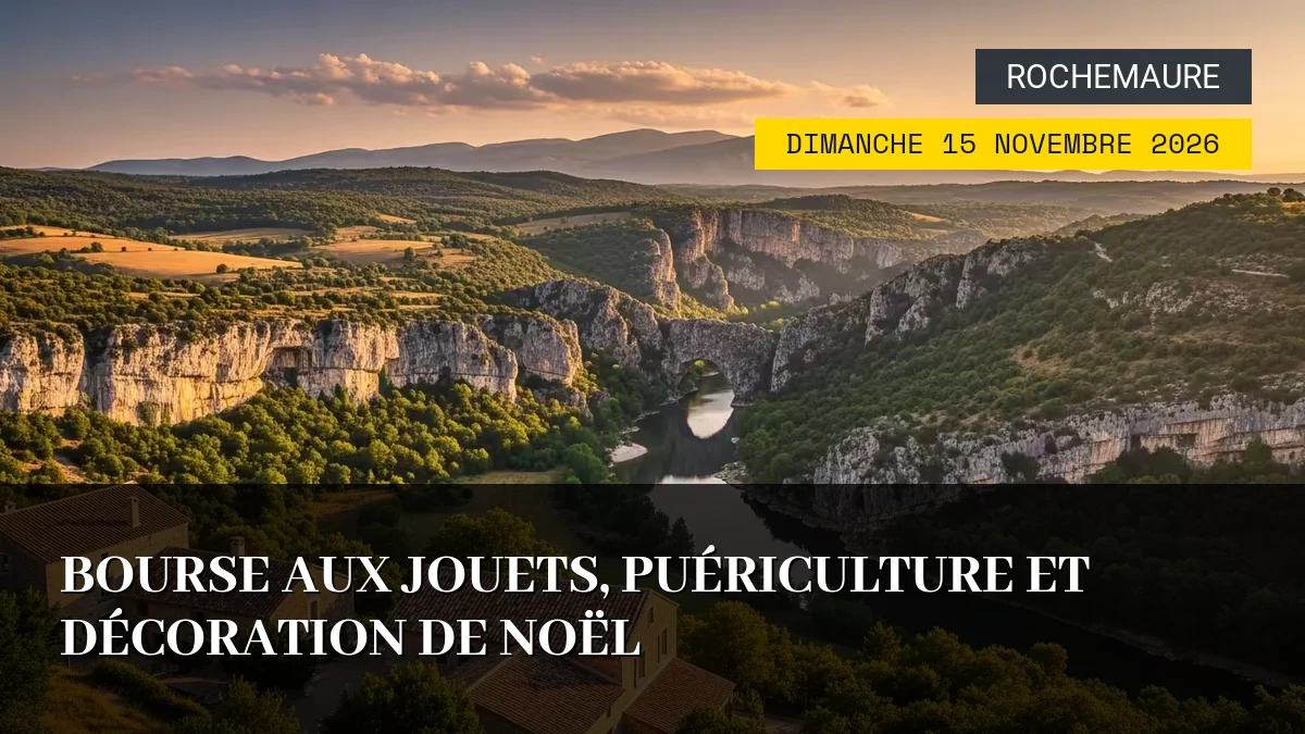 Affiche de l'événement : Bourse aux jouets, puériculture et décoration de Noël – Dimanche 15 Novembre 2026
