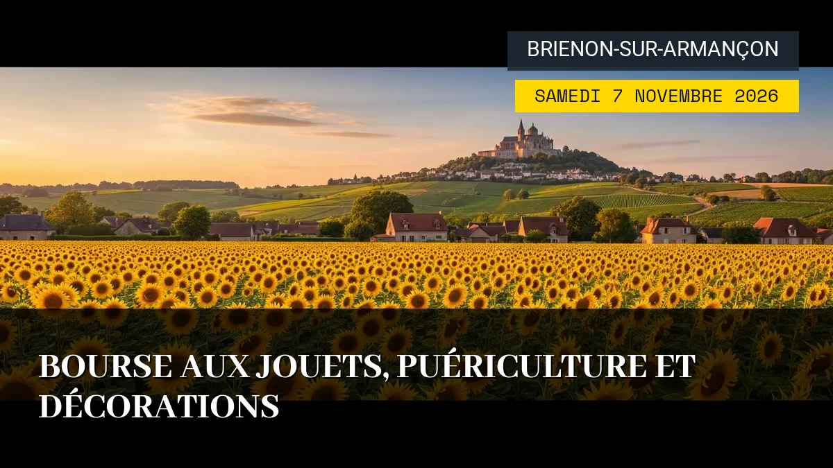 Affiche de l'événement : Bourse aux Jouets, Puériculture et Décorations – Samedi 7 Novembre 2026