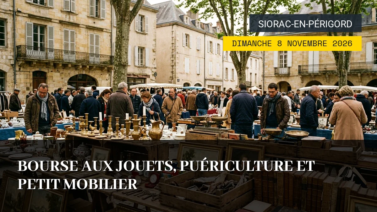 Affiche de l'événement : Bourse aux Jouets, Puériculture et Petit Mobilier – Dimanche 8 Novembre 2026