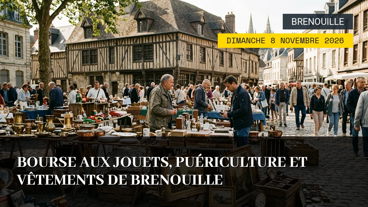 Affiche de l'événement : Bourse aux Jouets, Puériculture et Vêtements de Brenouille – Dimanche 8 Novembre 2026