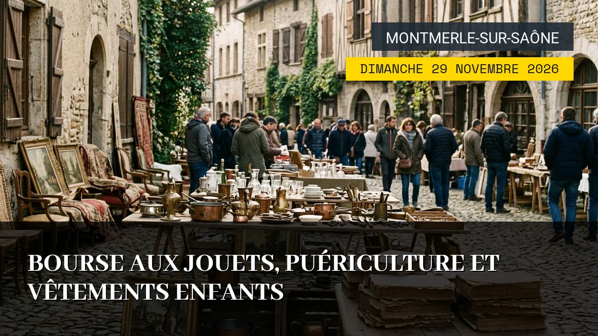 Affiche de l'événement : Bourse aux Jouets, Puériculture et Vêtements Enfants – Dimanche 29 Novembre 2026