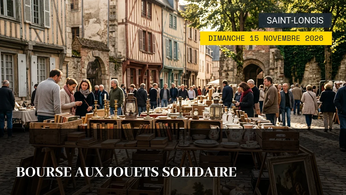 Affiche de l'événement : Bourse aux Jouets Solidaire – Dimanche 15 Novembre 2026