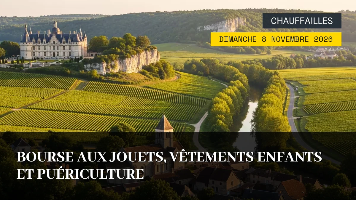 Affiche de l'événement : Bourse aux jouets, vêtements enfants et puériculture – Dimanche 8 Novembre 2026