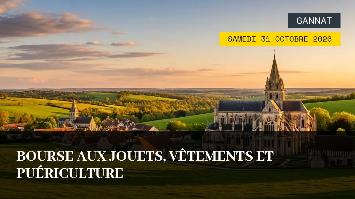 Affiche de l'événement : Bourse aux Jouets, Vêtements et Puériculture – Samedi 31 Octobre 2026