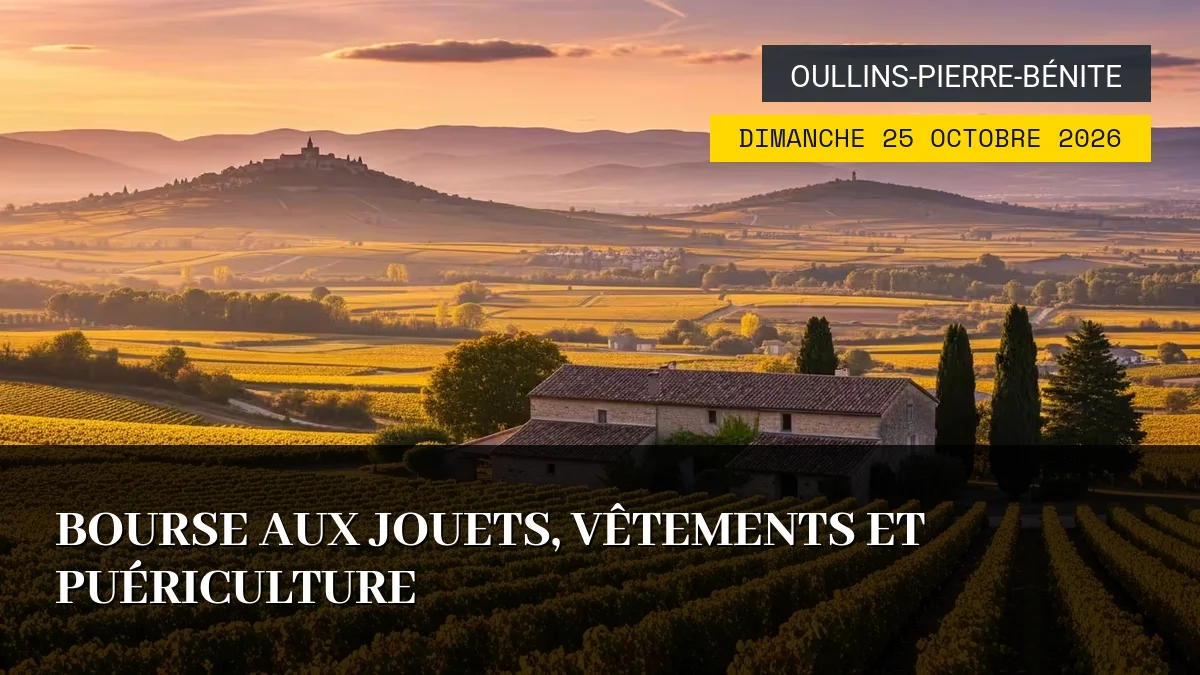 Affiche de l'événement : Bourse aux Jouets, Vêtements et Puériculture – Dimanche 25 Octobre 2026