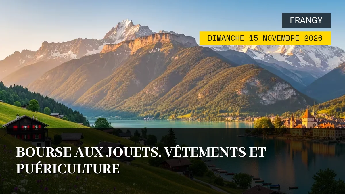 Affiche de l'événement : Bourse aux jouets, vêtements et puériculture – Dimanche 15 Novembre 2026