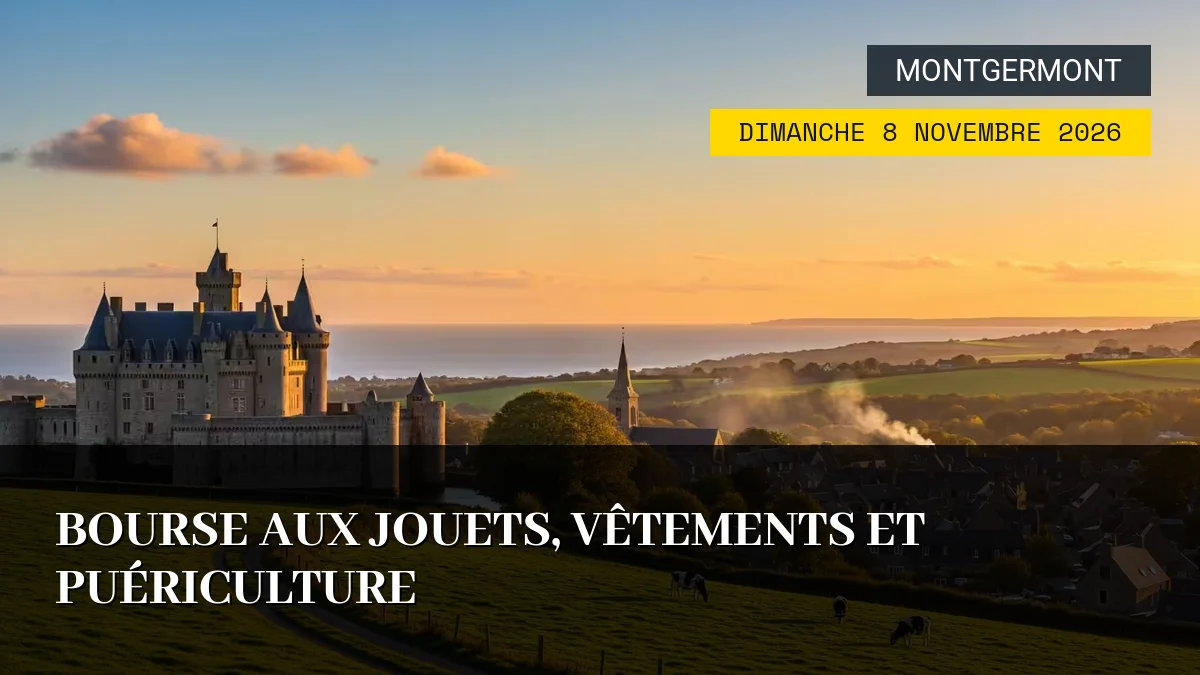 Affiche de l'événement : Bourse aux Jouets, Vêtements et Puériculture – Dimanche 8 Novembre 2026