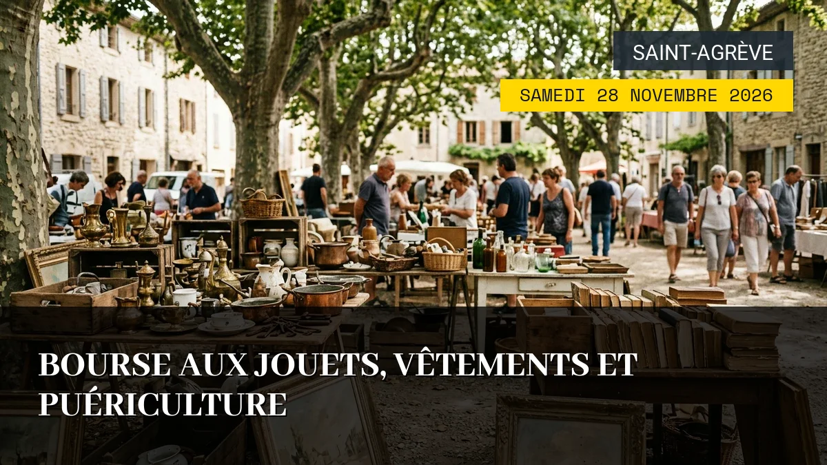 Affiche de l'événement : Bourse aux Jouets, Vêtements et Puériculture – Samedi 28 Novembre 2026