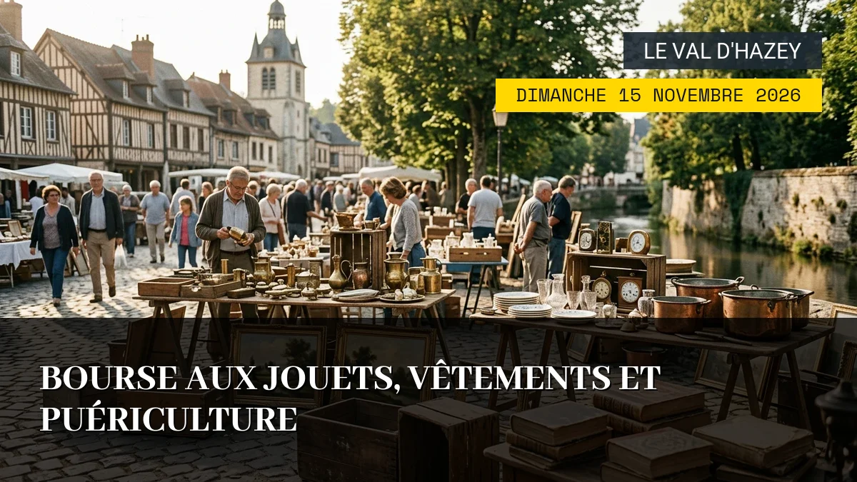 Affiche de l'événement : Bourse aux Jouets, Vêtements et Puériculture – Dimanche 15 Novembre 2026