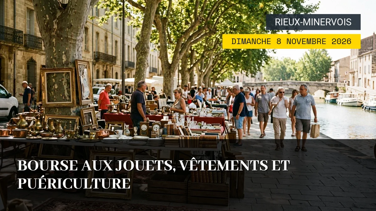 Affiche de l'événement : Bourse aux Jouets, Vêtements et Puériculture – Dimanche 8 Novembre 2026