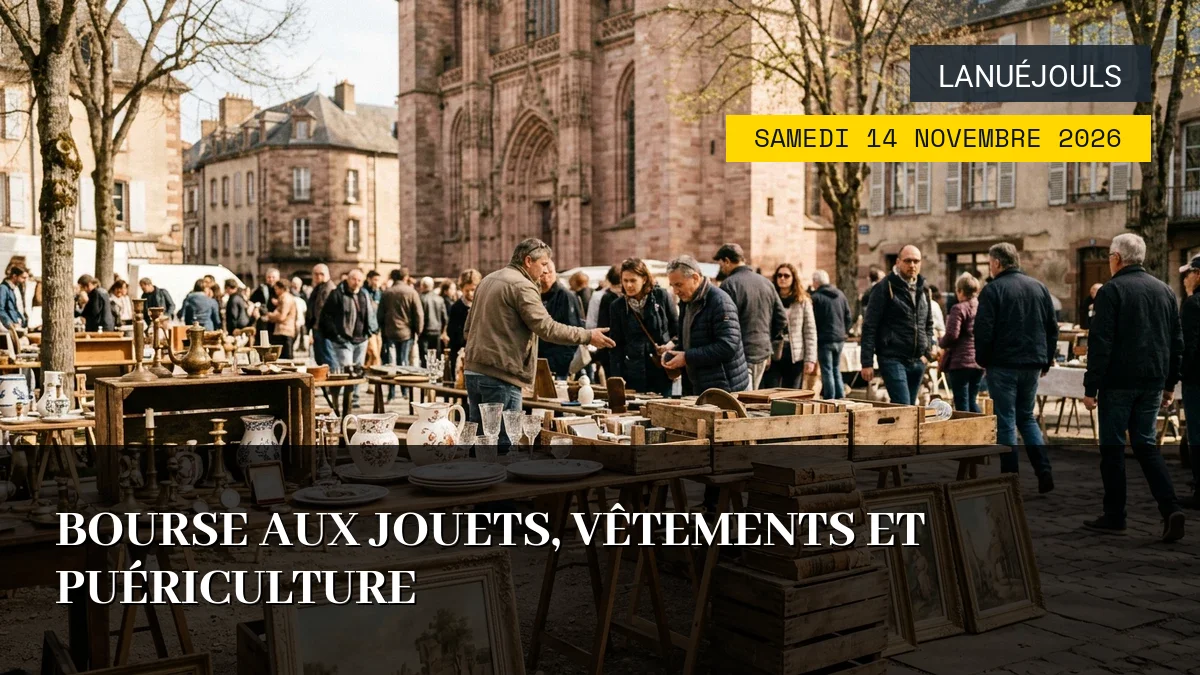 Affiche de l'événement : Bourse aux Jouets, Vêtements et Puériculture – Samedi 14 Novembre 2026