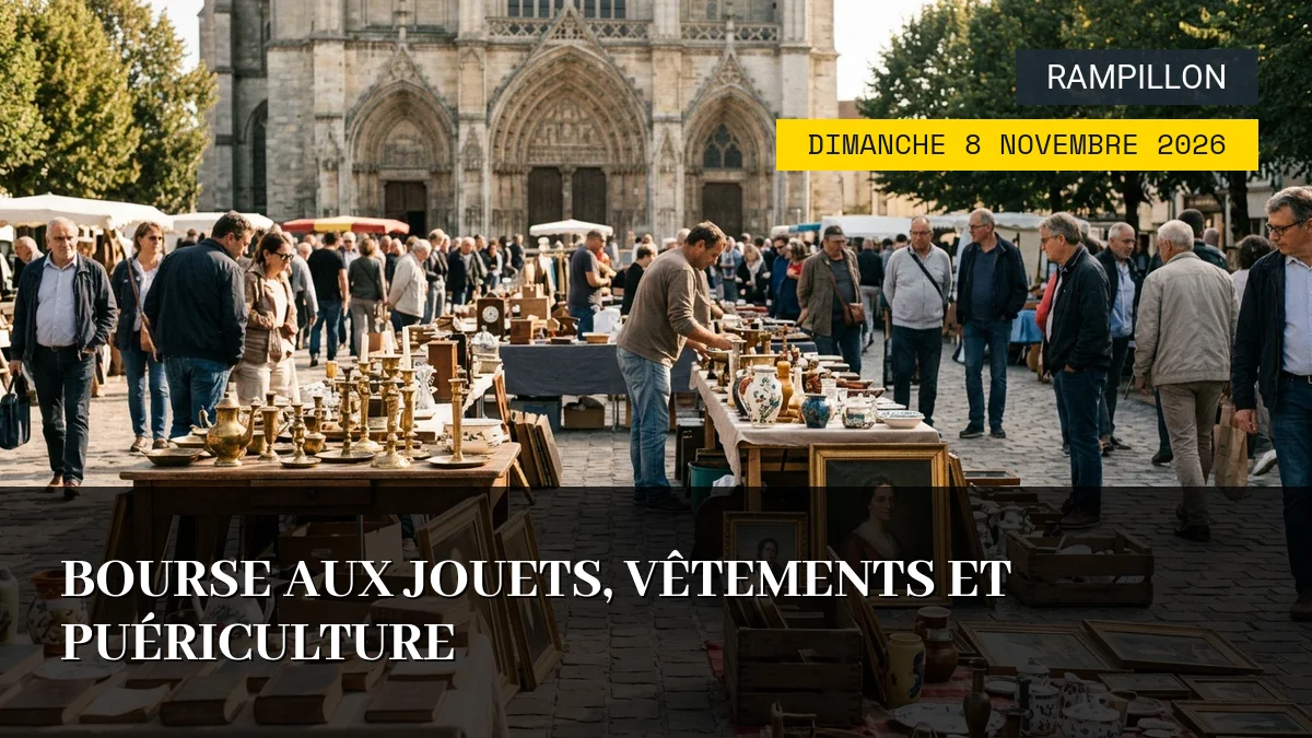 Affiche de l'événement : Bourse aux Jouets, Vêtements et Puériculture – Dimanche 8 Novembre 2026