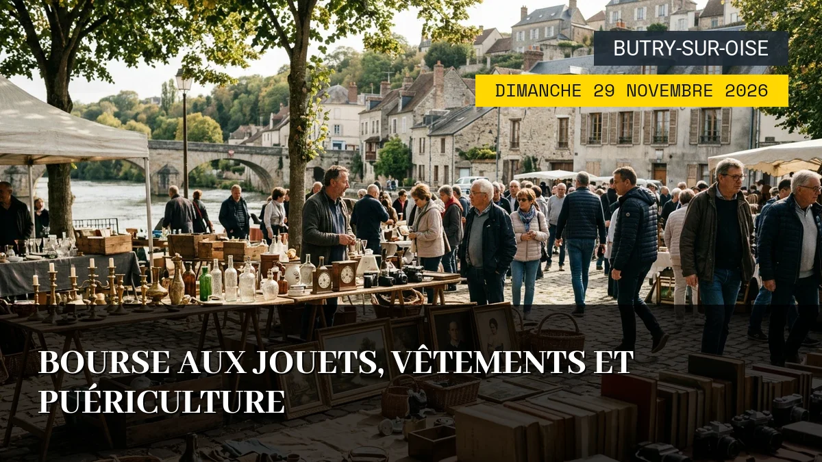 Affiche de l'événement : Bourse aux Jouets, Vêtements et Puériculture – Dimanche 29 Novembre 2026