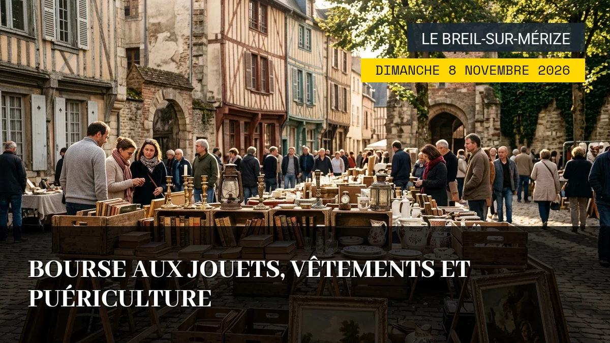 Affiche de l'événement : Bourse aux Jouets, Vêtements et Puériculture – Dimanche 8 Novembre 2026