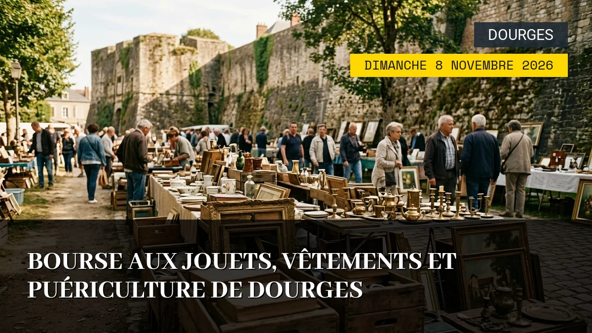 Affiche de l'événement : Bourse aux Jouets, Vêtements et Puériculture de Dourges – Dimanche 8 Novembre 2026