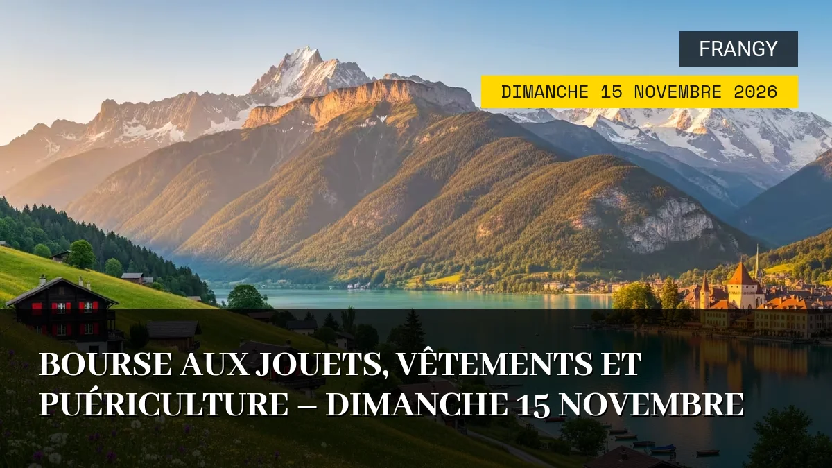 Affiche de l'événement : Bourse aux jouets, vêtements et puériculture – Dimanche 15 Novembre 2026
