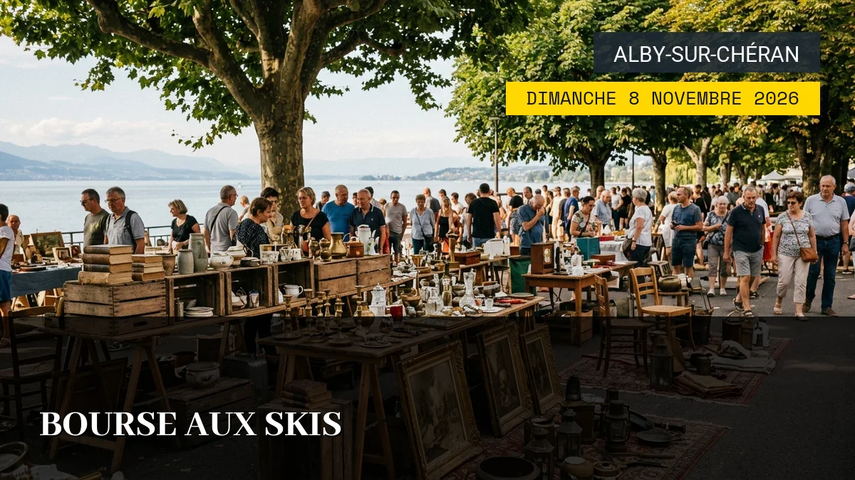 Affiche de l'événement : Bourse aux Skis – Dimanche 8 Novembre 2026