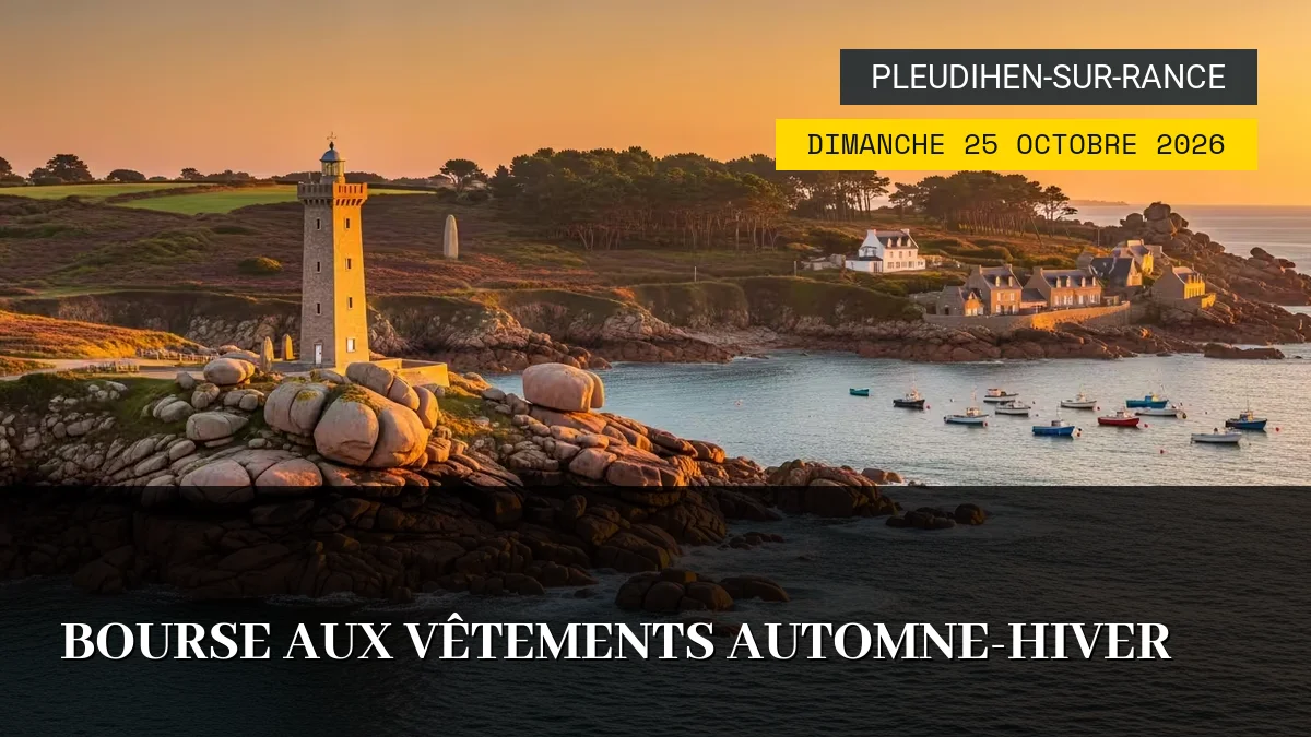 Affiche de l'événement : Bourse aux Vêtements Automne-Hiver – Dimanche 25 Octobre 2026